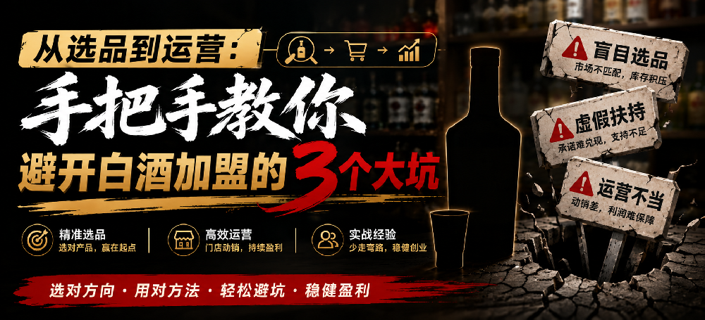 从选品到运营：手把手教你避开白酒加盟的3个大坑